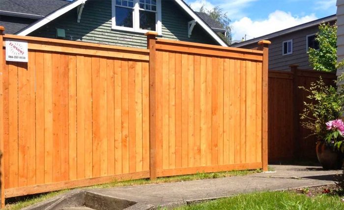 Cedar Fence Installation | Economy Fence Center